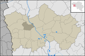 Localisation de Froyennes au sein de Tournai