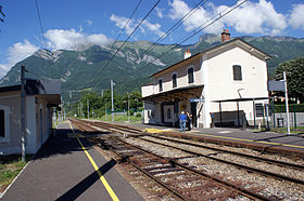L'ancienne gare de Frontenex devenue halte SNCF.