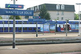 La gare de Mantes-la-Jolie, en août 2006