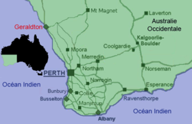 Localisation de Geraldton