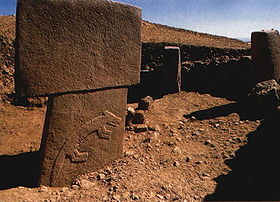 Un monolithe de Göbekli Tepe.