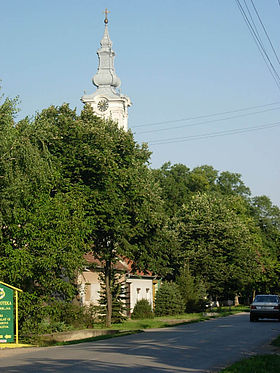 L'église orthodoxe de Gospođinci