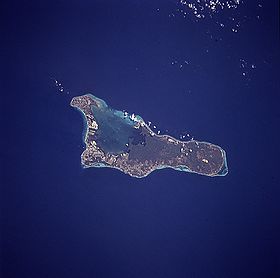 Image satellite de Grand Cayman.