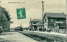 La gare de Grandvilliers au début du XXe siècle