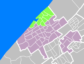 Localisation de Scheveningen dans la commune de La Haye (Den Haag)