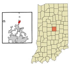 Hamilton County Indiana Incorporated and Unincorporated areas Cicero Highlighted.svg