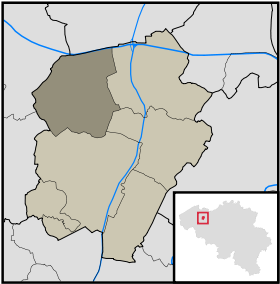 Localisation de Hansbeke au sein de Nevele