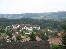 Vue aérienne de Hermetschwil-Staffeln