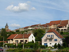 Le quartier du Vieux-Hombourg (Hombourg-Haut) vue de la gare.