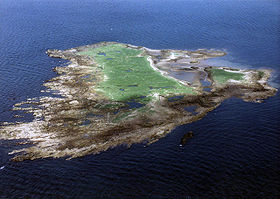 Vue aérienne de Horse Isle