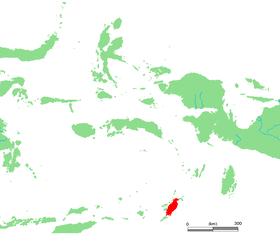 Carte de localisation de Yamdena.