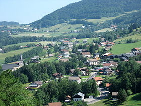 Vue du village d'Habère-Poche
