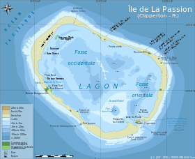 Carte de l'île de Clipperton
