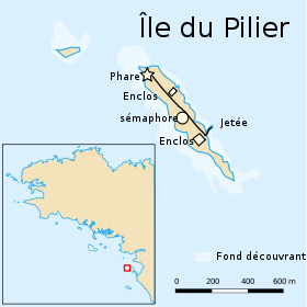 Carte de l'île du Pilier