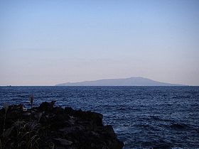 Vue d'Izu Ōshima.
