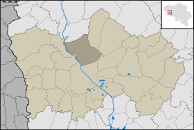 Localisation de Kain au sein de Tournai