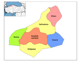 Districts de la province de Karabük