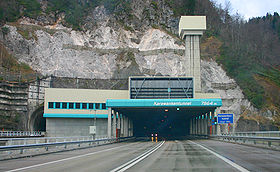Le tunnel des Karawanken entre l'Autriche et la Slovénie