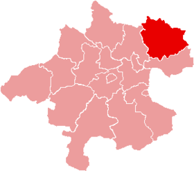 Localisation du Bezirk de Freistadt dans le Land autrichien de Haute-Autriche