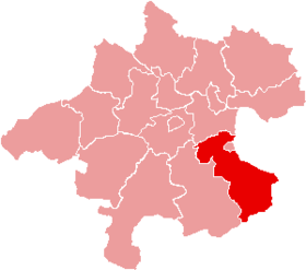 Localisation du Bezirk de Steyr-Land dans le Land autrichien de Haute-Autriche