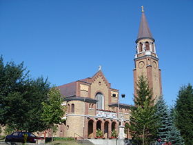 L'église catholique de Kelebija