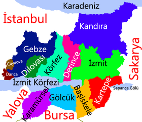 Districts de la province de Kocaeli