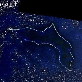 Image satellite de Kwajalein.