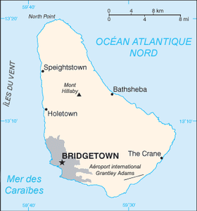 Localisation de Bridgetown