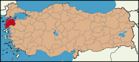 Localisation de Çanakkale