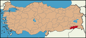 Localisation de Şırnak