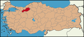 Latrans-Turkey location Bolu.svg