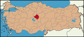 Localisation de Kırşehir