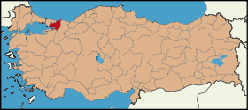 Latrans-Turkey location Kocaeli.svg