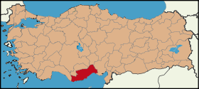 Latrans-Turkey location Mersin.svg