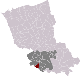 Situation du canton et de la commune dans l'arrondissement
