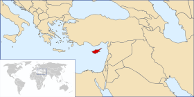 Localisation de Chypre