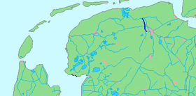 Situation du canal sur une carte des Pays-Bas