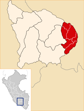 Location of the province Cotabambas in Apurímac.svg