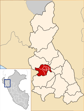 Location of the province Santa Cruz in Cajamarca.svg