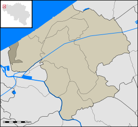Localisation de Lombardsijde au sein de Middelkerke