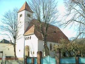 Longeville-lès-Metz, le temple protestant.