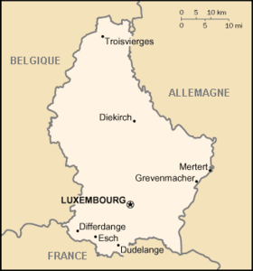 carte : Géographie du Luxembourg