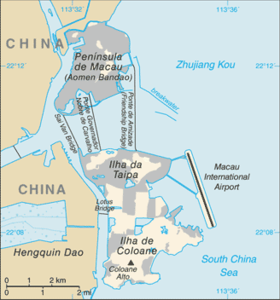 carte : Géographie de Macao