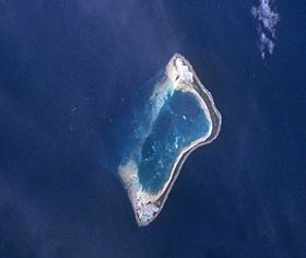Image satellite de Maiana.