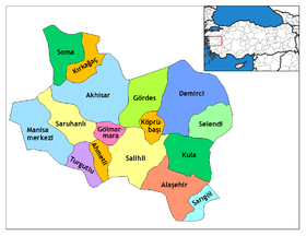 Districts de la province de Manisa
