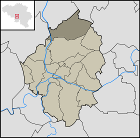 Localisation de Gosselies dans la commune de Charleroi