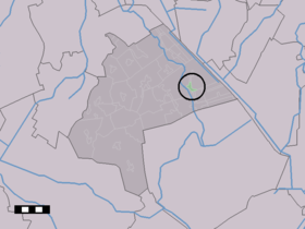 Localisation de Bonnerveen dans la commune de Aa en Hunze
