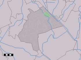 Localisation de Eexterveen dans la commune de Aa en Hunze