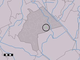 Localisation de Kostvlies dans la commune de Aa en Hunze