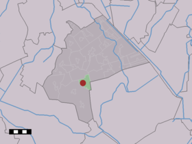 Localisation de Papenvoort dans la commune de Aa en Hunze